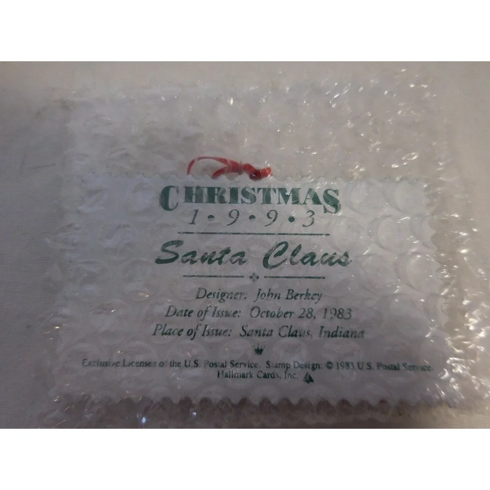 Hallmark 1993 Christmas Ornament U.S Christmas Stamps First in‎ Series USA made